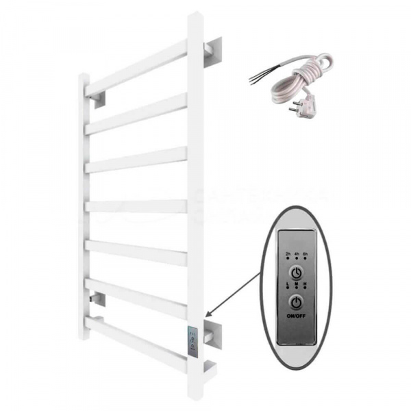 Полотенцесушитель электрический Тругор Пэк сп 20 кв 80x50 белый