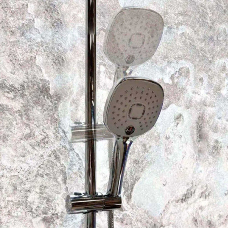 Душевая система HAIBA HB24505-8 БЕЛЫЙ/ХРОМ лат., пов.излив, лейк.верхн.290х190мм (4)