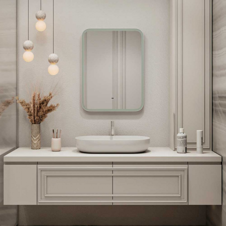 Зеркало ГЛАМУР/Glamour 50 500х700мм (LED-подсветка, бесконтакт сенсорный выключатель)