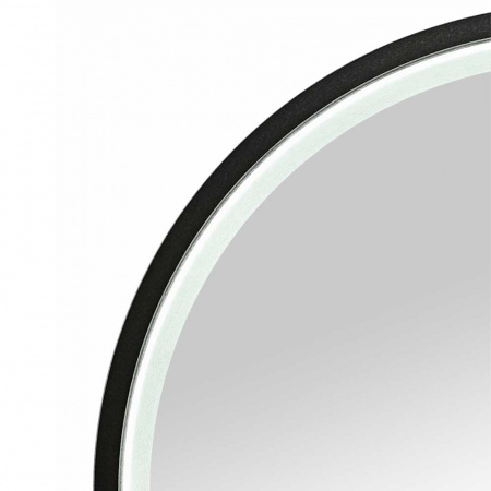 Зеркало СТИЛЬ/Style Black D800мм (LED-подсветка, бесконтакт сенсорный выключатель, рама МДФ ЧЕРНЫЙ)