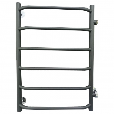 Полотенцесушитель водяной БРАВО ПМ 1 80х50см ЧЕРНЫЙ из нерж. стали (боковое подключение 500мм)