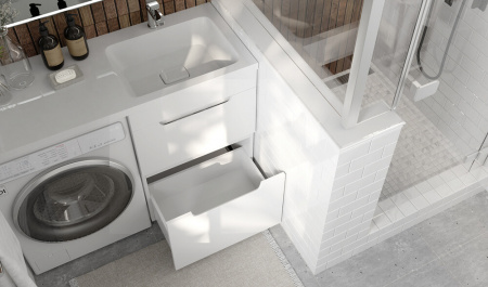 Тумба в ванную комнату FORTE 120 правая под умывальник KAMILLA 120