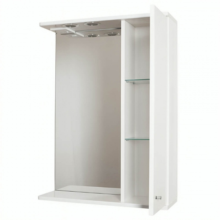 Шкаф зеркальный ПАНДА 60 ПРАВЫЙ с подсветкой