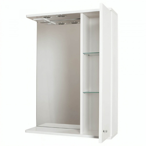 Зеркало со шкафом AquaLine Панда 60 правое 