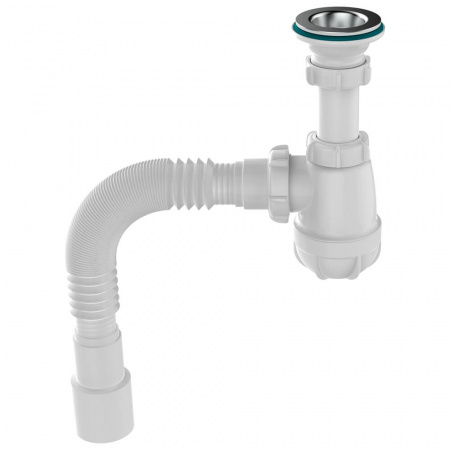 Сифон для умывальника 1 1/4"х40 с мет.реш. с г.т. 40х40/50 S1015-35-MR (35)