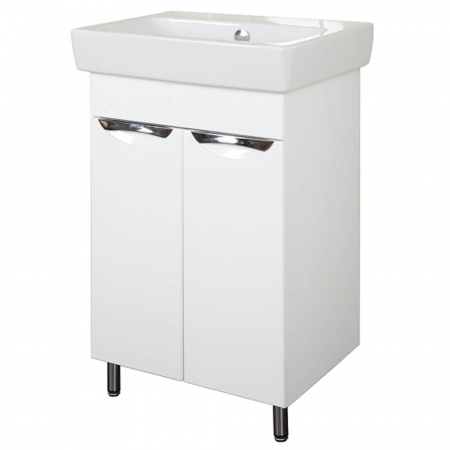 Тумба в ванную комнату НЕО 50 ВРЕЗНЫЕ РУЧКИ под умывальник НЕО 50/ ЕНИСЕЙ 50