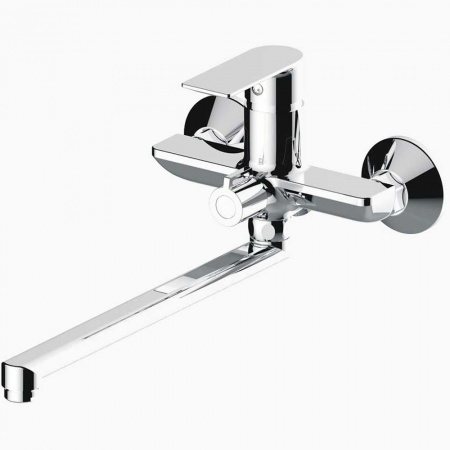 Смеситель на ванну длинный излив HAIBA HB22505 (лат., 35мм)