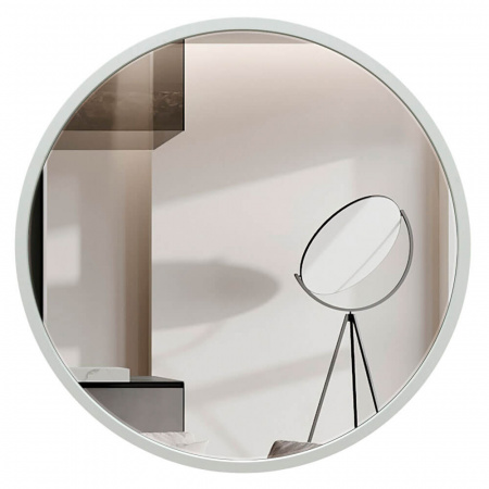 Зеркало МУН БЕЛЫЙ D600мм в МДФ раме 55мм