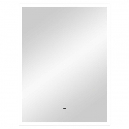 Зеркало ФРЭЙМ/Frame 600х800мм(LED-подсветка, бесконт сенсор вык-ль, ХОЛОД подсв, ал профиль БЕЛЫЙ)