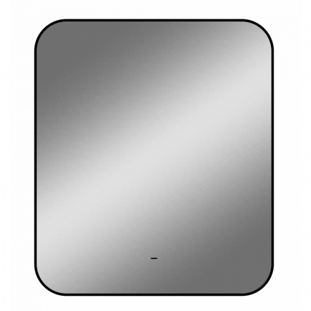 Зеркало TORRY 60 600х700мм (фоновая подсветка, бесконтактный сенсорный выключатель, ЧЕРНЫЙ)
