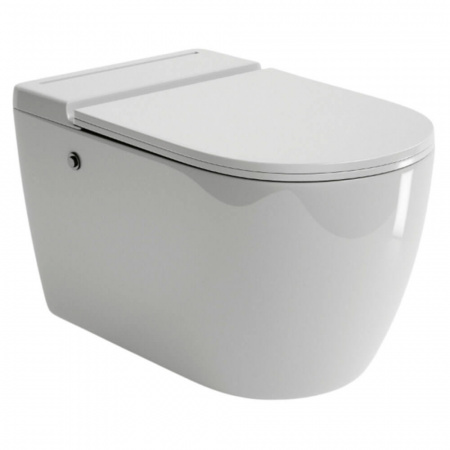 Унитаз подвесной GROSSMAN GR-5502 смыв ИМПУЛЬСНЫЙ, сиденье легкос-ое тонкое микролифт (570х360х375)