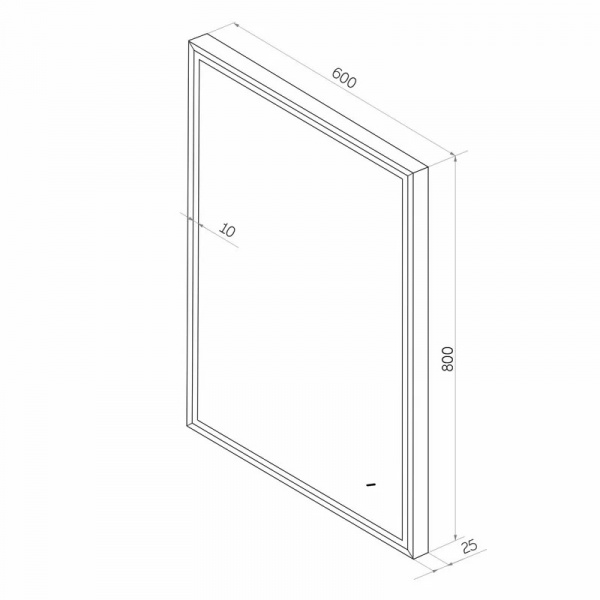 Зеркало Континент Stage Grey LED 60x80 ЗЛП3937