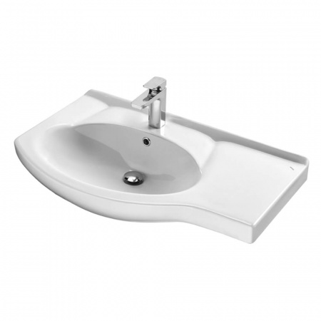 Умывальник мебельный КОРАЛЛ 83 с ПРАВЫМ крылом (чаша слева)