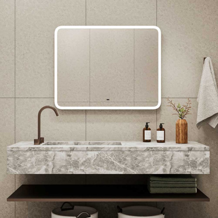 Зеркало DEMURE 90 900х700мм (LED-подсветка, бесконтактный сенсорный выключатель)