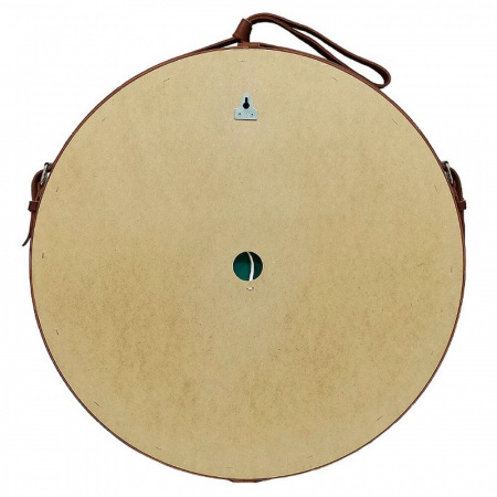 Зеркало MILLENIUM D650мм на ремне из натуральной кожи (LED-подсветка, сенсор, КОРИЧНЕВЫЙ цвет)