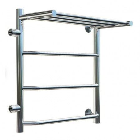 Полотенцесушитель водяной БРАВО ПМ 1П 60х40см из нерж. (боковое подключение 500мм) ЛЕВЫЙ СТОП