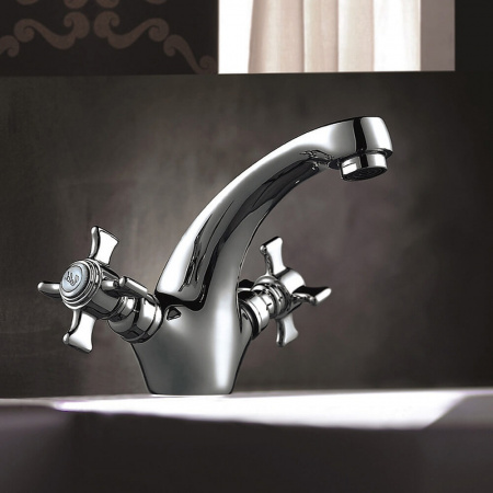 Смеситель на раковину HAIBA HB1024 двуручный (лат.)