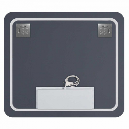 Зеркало БУРЖЕ/Burzhe 80 800х700мм (LED-подсветка, бесконт.сенсор, ореол ТЕПЛАЯ подсветка, подогрев)