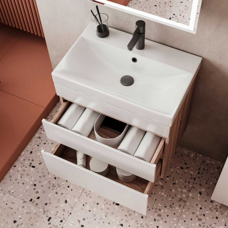 Тумба в ванную комнату подвесная CONTY 70.2Y  под умывальник LAKЕ 70 (9696-70)