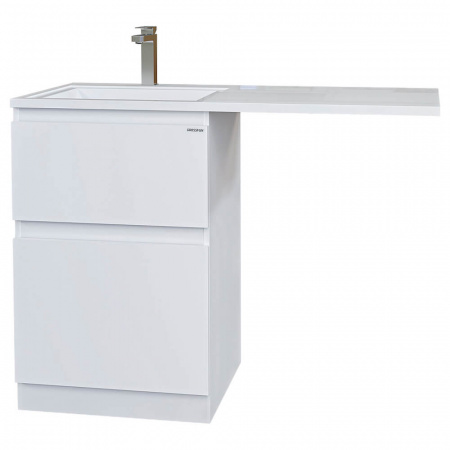 Умывальник мебельный под стиральную машину МАРСАЛ 120 левый с правым кронштейном (1200х482х145мм) 