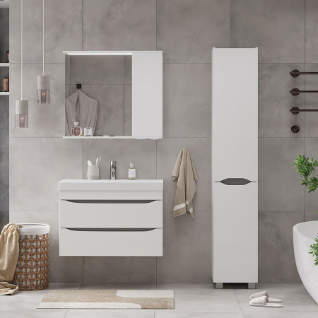 Тумба в ванную комнату подвесная LAKE 80.2Y под умывальник LAKЕ 80 (9696-80) 