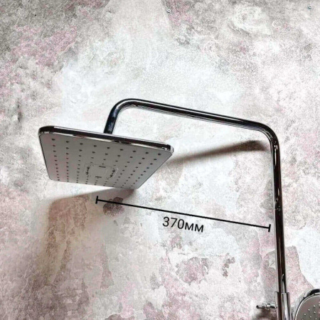 Душевая система HAIBA HB24505-8 БЕЛЫЙ/ХРОМ лат., пов.излив, лейк.верхн.290х190мм (4)