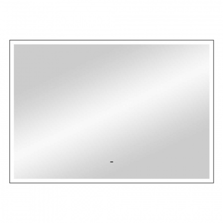 Зеркало FRAME 100 1000х700мм (LED-подсветка, бес сенсор вык-ль, ХОЛОД подсветка, ал профиль ЧЕРНЫЙ)