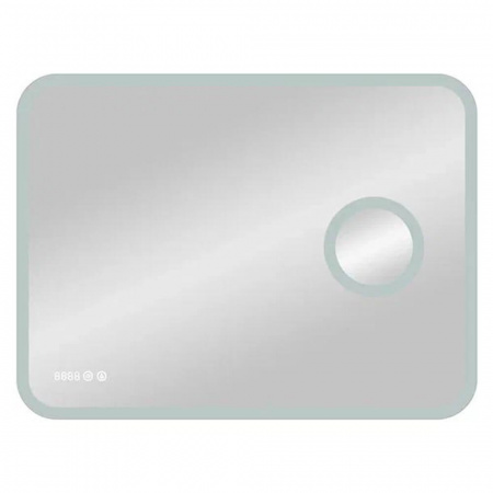 Зеркало BLISS 80 800х600мм (LED-подсветка, сенсорный выключатель, линза с 3-ным увеличением, часы) Зеркало BLISS 80 800х600мм (LED-подсветка, сенсорный выключатель, линза с 3-ным увеличением, часы)