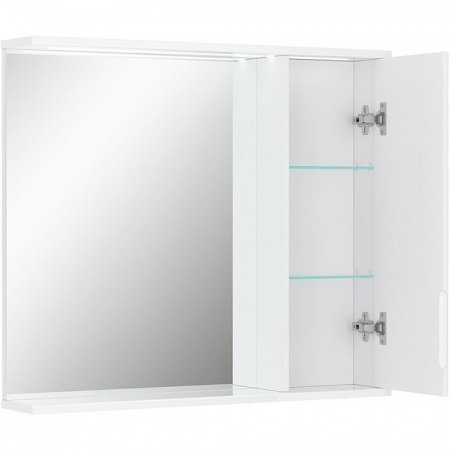 Шкаф зеркальный JOLI 80 ПРАВЫЙ с подсветкой (800х146х700мм)