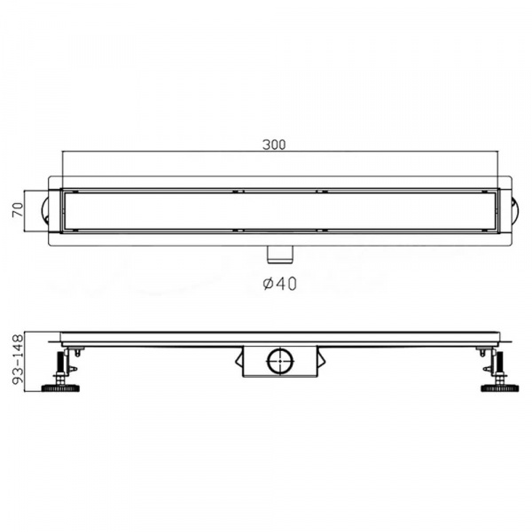 Душевой трап Haiba HB94300 размеры