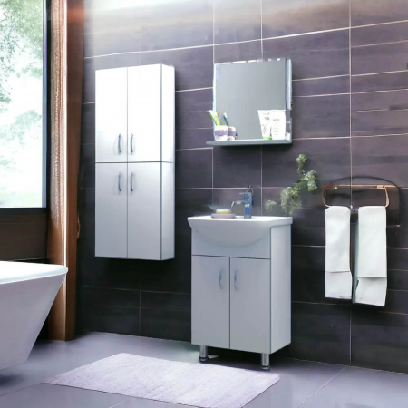 Тумба в ванную комнату ГРЕЙ 50 под умывальник УЮТ 50