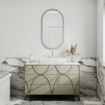 Зеркало ДИЛАЙТ/Delight 55 550х1000мм (LED-подсветка, сенсорный выключатель)