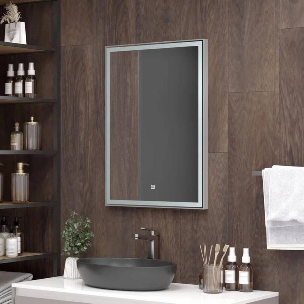 Зеркало Континент Strong Gray LED 60х80 ЗЛП625  Зеркало Континент Strong Gray LED 60х80 ЗЛП625