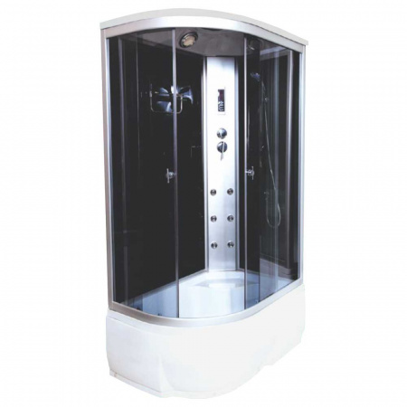 Душевая кабина 1200х800х2150мм с г/м, ВЫСОКИЙ поддон, стекло ТОНИРОВАННОЕ ВМ-886 R правая