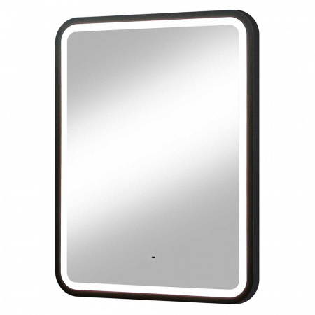 Зеркало ЭНДЖО/Enjoy 60 600х800мм (LED-подсветка, бесконтакт сенсорный выключатель, рама МДФ ЧЕРНЫЙ)