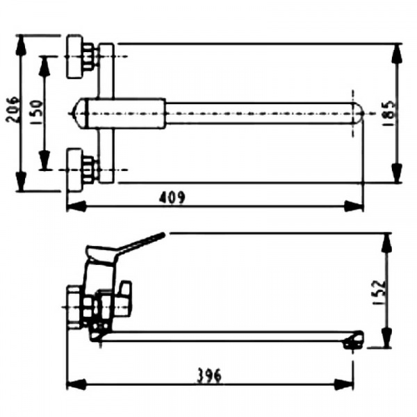 Смеситель для ванны с душем Haiba HB22818-7
