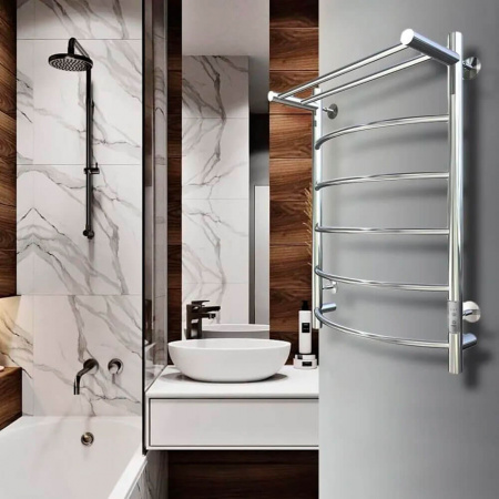 Полотенцесушитель с греющим кабелем ПЭК СП5П 80х40см СТОП