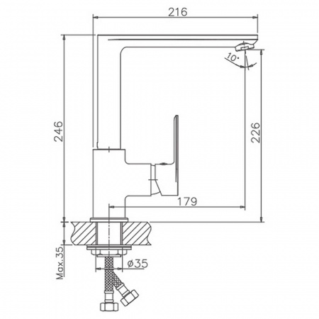 Смеситель на мойку HAIBA HB70505-8 БЕЛЫЙ/ХРОМ (лат., 35мм) Смеситель на мойку HAIBA HB70505-8 БЕЛЫЙ/ХРОМ (лат., 35мм)