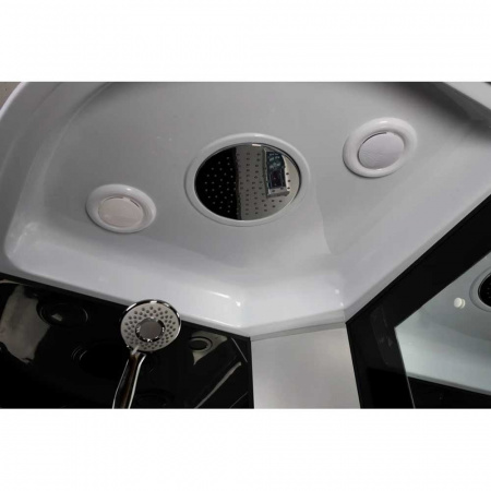 Душевая кабина 900х900х2250мм без г/м, ВЫСОКИЙ поддон, стекло ТОНИРОВАННОЕ NG-2508-14