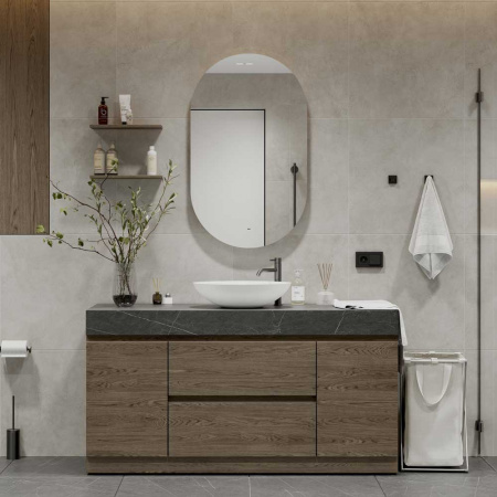 Зеркало FLEUR 65 650х1100мм (LED-подсветка, бесконтактный сенсор, ореольная подсветка)