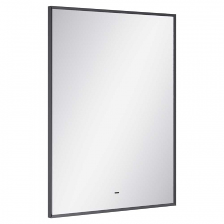 Зеркало МЕРИДИАН/Meridian 60 600х800мм(LED-подсв., бесконт.сенс.выключатель, рама алюм СЕРАЯ)ЗЛП4035