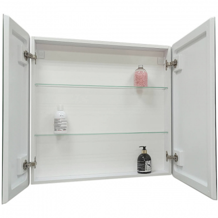 Шкаф зеркальный EMOTION 800х800мм (LED-подсветка, сенсорный выключатель, датчик движения)