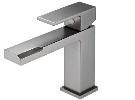 Смеситель на раковину BELZ B10613-3 ОРУЖЕЙНАЯ СТАЛЬ, лат., кар.26мм, под.55см (10)