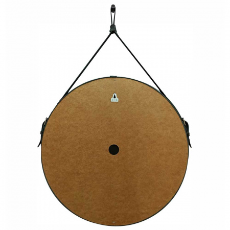 Зеркало МИЛЛЕНИУМ/Millenium D650мм на ремне из натуральной кожи (LED-подсветка, сенсор, ЧЕРНЫЙ цвет)