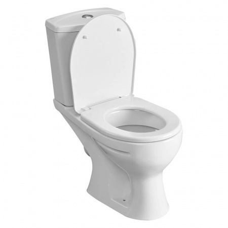 Унитаз-компакт "УЛЬТРА" антивсплеск, косой выпуск, сиденье полипропилен, арматура 1-режимная