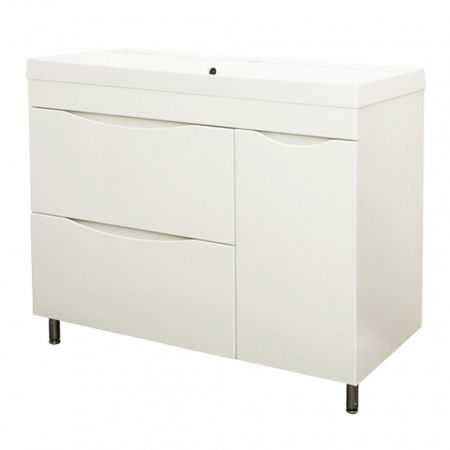 Тумба в ванную комнату СЛИМ 100/2 под умывальник СЛИМ 100 / PRIME100