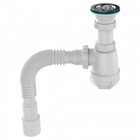 Сифон для кухни 1 1/2"х40 с мет.реш. с г.т. 40х40/50 B0115-30-MR (30)