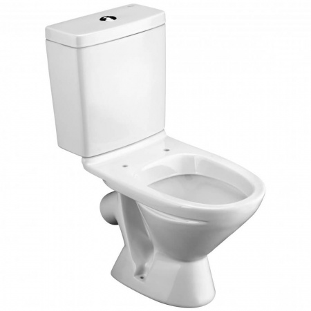 Унитаз-компакт "ЛИГА" косой выпуск, сиденье ПОЛИПРОПИЛЕН, арматура 2-режимная