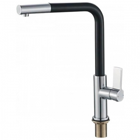 Смеситель на мойку HAIBA HB70501-7 ЧЕРНЫЙ/ХРОМ (лат., 35мм)