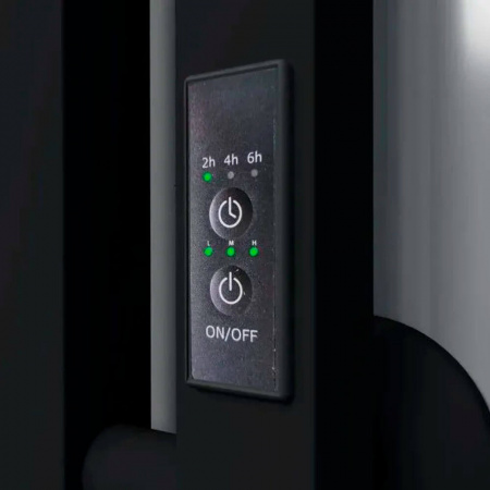 Полотенцесушитель с греющим кабелем ПЭК СП20 кв 80х50см черный ВГП